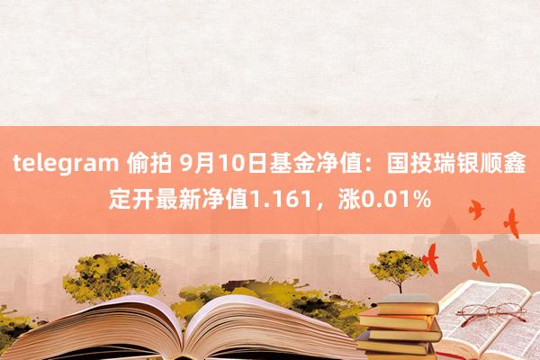 telegram 偷拍 9月10日基金净值：国投瑞银顺鑫定开最新净值1.161，涨0.01%