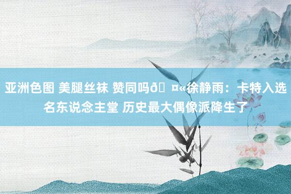 亚洲色图 美腿丝袜 赞同吗🤫徐静雨：卡特入选名东说念主堂 历史最大偶像派降生了