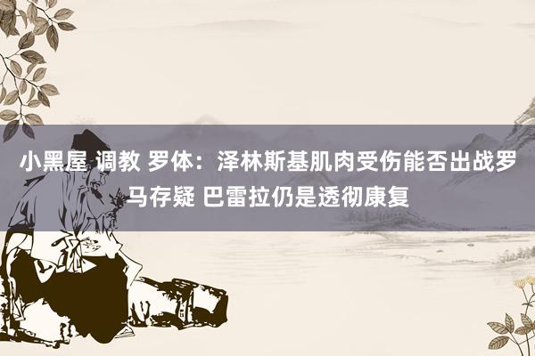 小黑屋 调教 罗体：泽林斯基肌肉受伤能否出战罗马存疑 巴雷拉仍是透彻康复