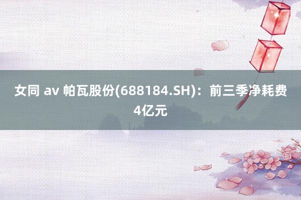 女同 av 帕瓦股份(688184.SH)：前三季净耗费4亿元