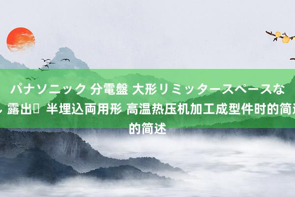 パナソニック 分電盤 大形リミッタースペースなし 露出・半埋込両用形 高温热压机加工成型件时的简述