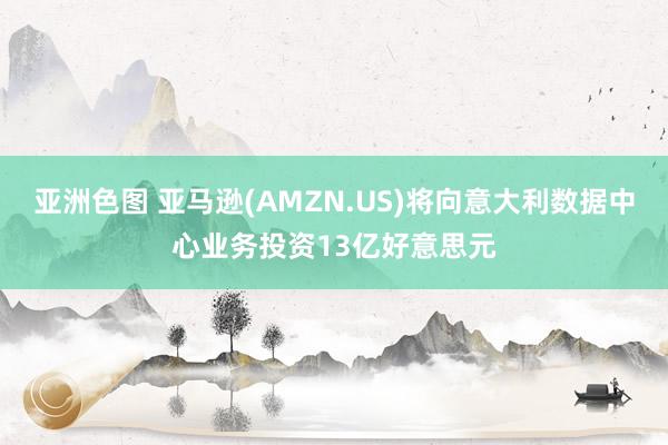 亚洲色图 亚马逊(AMZN.US)将向意大利数据中心业务投资13亿好意思元