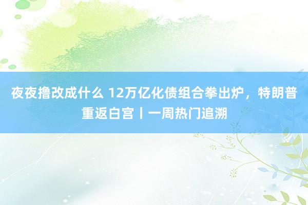 夜夜撸改成什么 12万亿化债组合拳出炉，特朗普重返白宫丨一周热门追溯