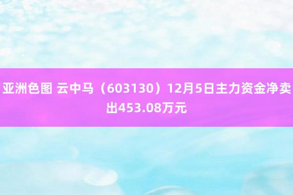 亚洲色图 云中马（603130）12月5日主力资金净卖出453.08万元