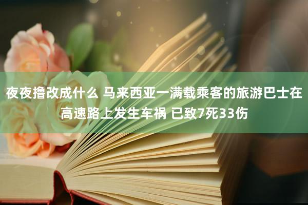 夜夜撸改成什么 马来西亚一满载乘客的旅游巴士在高速路上发生车祸 已致7死33伤