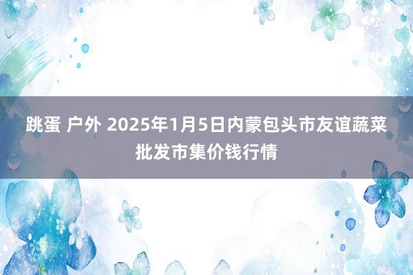 跳蛋 户外 2025年1月5日内蒙包头市友谊蔬菜批发市集价钱行情