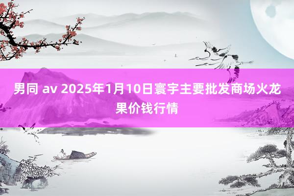 男同 av 2025年1月10日寰宇主要批发商场火龙果价钱行情