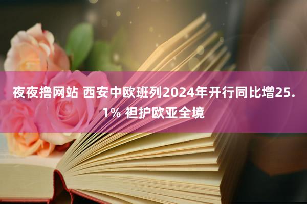 夜夜撸网站 西安中欧班列2024年开行同比增25.1% 袒护欧亚全境